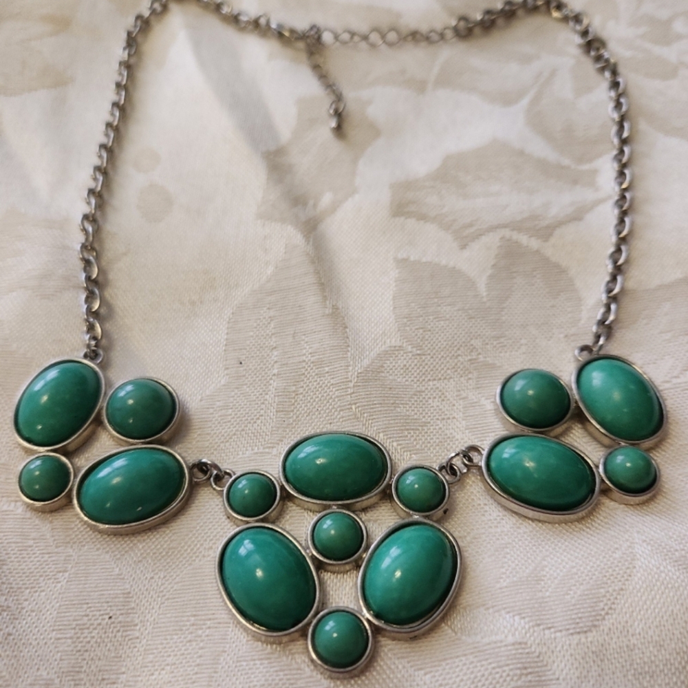Green Statement Necklace